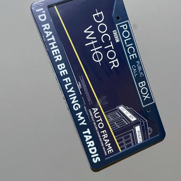 Entertainment Doctor Who Plastic License Plate Frame - Picture 2 of 3